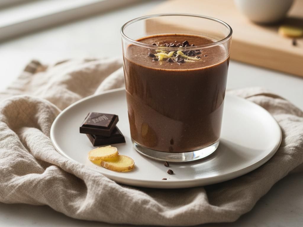 Soothing Dark Chocolate & Ginger Smoothie for Period Cramps